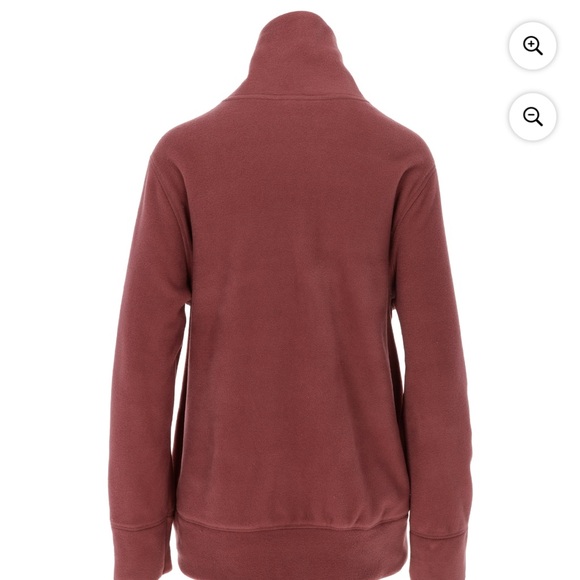 XXL Adidas Full Zip Fleece Quiet Crimson Outerwear Women 2X - Picture 3 of 5